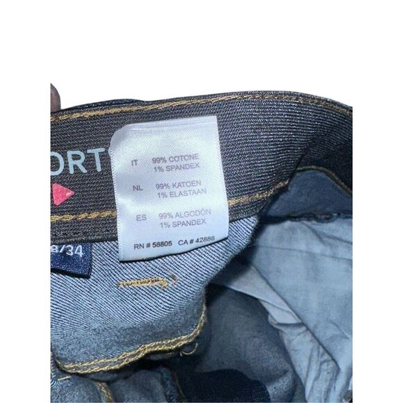 NEW WITH TAGS HB Men’s Continuous Comfort Waistband Dark Wash Denim Jeans RN#588 - Picture 8 of 11